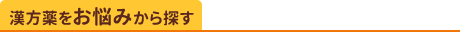 漢方薬をお悩みから探す